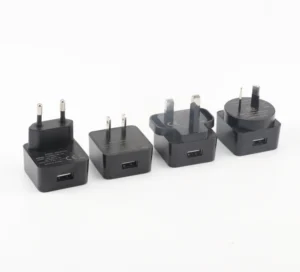 Android Charger 7.5W Wall 5V 1.5A AC DC USB Charger Power Adapters with PSE CE ETL KC SAA Certificates