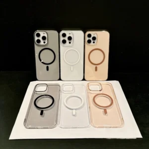 Anti yellow PC Hard Clear Magnetic Wireless Charging Mobile Phone Case for Iphone 16 Plus 17 Pro Max Air