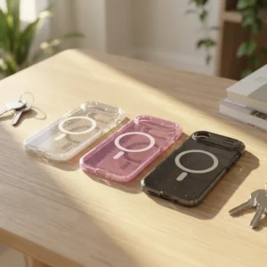 Anti-yellowing Crystal Clear Hard TPU Shockproof Waterproof Phone Case For Magnetic Ring Lens Protection Air Cushion