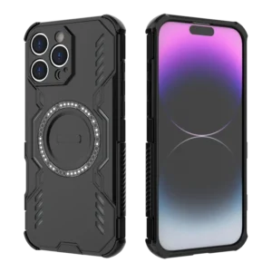 Armor PC Material Shockproof Phone Case Shell for iPhone 14 15 & 16 Pro Max