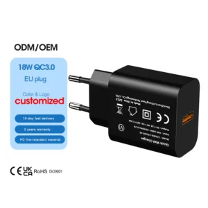 Automobile USB Charger Adapter QC3.0 PD3.0 Functions for Mobile Phones EU Socket Standard Cargador Phone Charger QC3.0