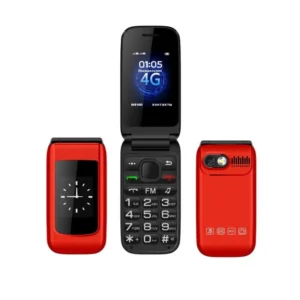 B326 Dual Screen Flip Elder Phone 2.4 inch Mini Handy Cellphone 24 Keys 2G Network Dual SIM Mobile Phone