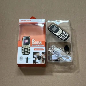 BM35 Mini Cell Phone Elementary School and Children’s Non Intelligent Small Phone Thumb Button Function Phone
