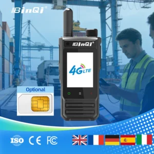 BQ-F10 Android Walkie Talkie Smart 4G POC Touch Screen GPS SOS WiFi Phone Call SIM Card Two Way Radio Europe