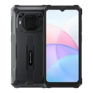 BV6200 Android 13 6.56” LCD 4GB 64GB Smartphone 13000mAh 18W Charge Dual 4G LTE Calling NFC Black Rugged Phone