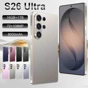 Brand New S26 Ultra 7.3 Inch HD 5G Android 15 Smartphone Deca Core 108MP 16GB+1TB Unlocked Gaming Multi-language Support French