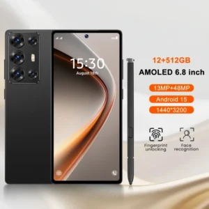 C25Ultra 5G LTE Smartphone 6.8″ Android 15 Octa Core 12+512GB Face Recognition Dual SIM Dual Standby 6000mAh Battery Mobile