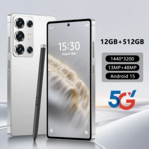 C25Ultra 5G LTE Smartphone 6.8″ Android 15 Octa-core 12+512GB Face Recognition Dual SIM Dual Standby 6000mAh Battery