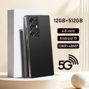 C25Ultra 5G Smartphone 6.8inch Android 15 12+512GB Octa-core Face Recognition Dual SIM Fingerprint Recognition 6000mAh Battery