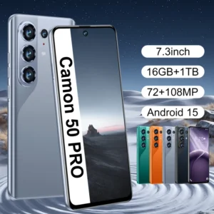 Camon 50 Pro 16GB+1TB 5G Smartphone 7.3inch HD OLED 120Hz Unlocked Dual SIM Android 15 108MP Deca Core Spanish 100W Quick Charge