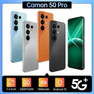 Camon 50 Pro Original 5G Smartphone 7.3 inch Micro Curved Deca Core 16GB+1TB 108MP OLED HD Display Android15 CDMA LTE