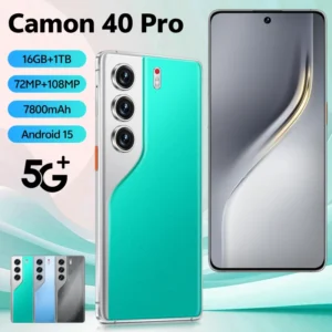 Camon40Pro 5G Max Smartphone 7.3 Inch Big Screen 16GB+1TB 108MP Cam 10 Core Android 15 Dual SIM Long Battery Life