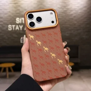 Carbon Fiber Pattern Magnetic Phone Case for iPhone 15 16 17 Pro Max 17 Air with Metal Camera Frame Shockproof Hard Cover