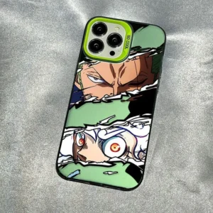 Cartoon Anime Luffy Hard Plastic IMD Mobile Phone Case for iPhone X XR 11 12 13 14 15 16 17 Pro Max 17 AIR