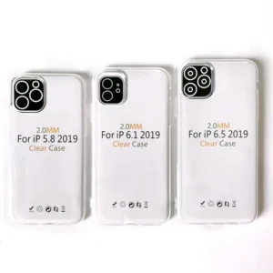 China Supplier Soft 2.0mm Clear TPU Mobile Phones Case Back Cover for iPhone 16 12 for Samsung for Huawei for Xiaomi