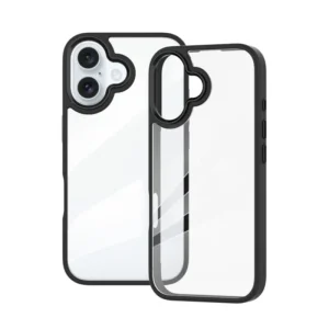 Clear Acrylic and Soft TPU Mobile Phone Case for iPhone 18 17 16 15 14 Pro Max Strong Protective Transparency Case