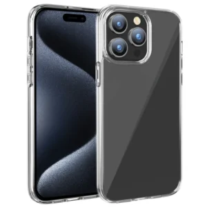 Clear Case Slim Fit Hard PC Backplane Soft TPU Bumper Phone Case for iPhone 15 Pro Max 14 Plus 13 12 11 Pro Max X XS