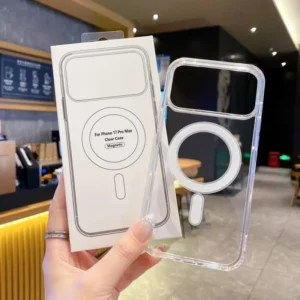 Clear Transparent PC Magnetic Anti fall Phone Case for iPhone 17 Pro Max 17 Air 16 15 Pro Max 14 13 12 Protective Cover