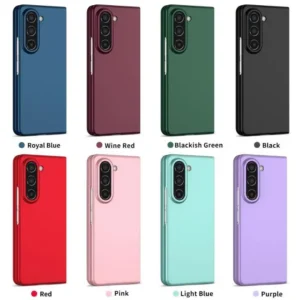 Colorful Matte Phone Case for Samsung Galaxy Z Fold 7 6 5 Fold4 Z Fold 3 5G Stand Cover Protective Hard Back Cases