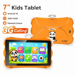Custom 7 Inch Kids Android Tablets Android 10.0 2gb + 16gb Rom 3G Phone Call Kids Educational Tablet With Sim Card Slot