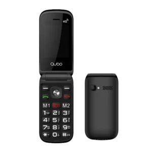 Custom Basic 2G Dual SIM Flip Feature Phone with Folding Keypad 2.4″ TFT Screen SOS Key OEM Seniors Linux Phone FM Radio MP3