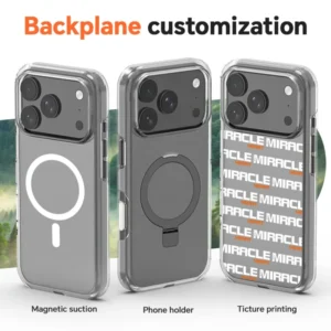 Custom Logo Transparent Case For iPhone 18 Ultra Thin Anti-Yellowing Hard Back Soft Bumper Shockproof Case