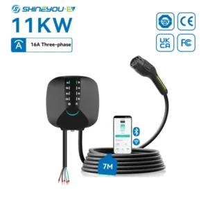 Customizable ChargePoint Electric Car Charger for Type 2 11KW 16A with Bluetooth Wifi and Dynamic Load Balancing