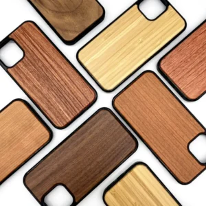 Customized Environmental High-end Natural Real Wood Wooden Accessories Blank Custom Logo Wood Hard Mobile Phone Case