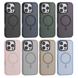 Customized Slim Magnetic Hard Shockproof Matte Skin Mobile Phone Case for iPhone 14 15 Pro Max Camera Protector Personalized