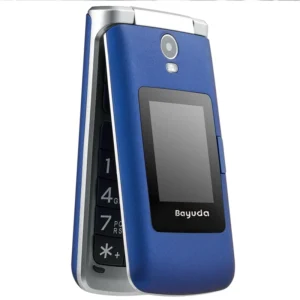 D261 2G Feature Phone Flip Phone with Led Display Metal Body Sos and Big Keypad Buttons