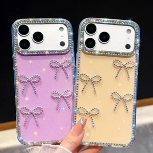 Diamond Shockproof Hard Case Ins Style Mobile Phone Cases for iPhone 16E 15Pro 17Promax