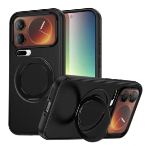 Drop Proof Magnetic Phone Case for Xiaomi 17 Pro Max Note 15 14 Pro 360 Rotating Kickstand Ring Holder Phone Cases