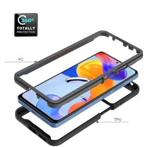 Dual Layer Wear-resistant Protective Mobile Phone Cases For Xiaomi Redmi Note 11 Pro 5G Hard Back Cover Case