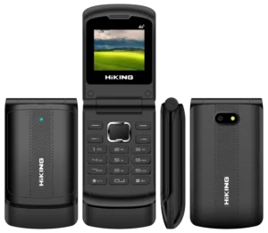 Dual-SIM 4G Flip Foldable Feature Phones HIKING F40 48MB/128MB Smartphones 1.77 Inch Displays Mobile Phones