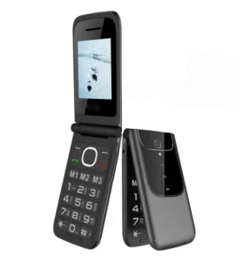 Dual SIM Unlocked 2.4 Inch Screen 4G LTE Flip Phone with Charging Dock