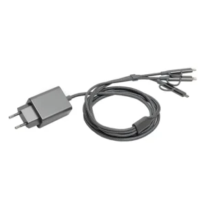 EU Certified 65W GaN Fast Charger 3 Type C PD3.0 PPS 1 Micro USB 2 L AC plug All in One for Laptop Smartphone Camera & Earphone