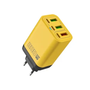EU/US Plug 200W Fast Charging Adapter 3PD + 3USB Multiple Ports Suitable for Type-C Interface Mobile Phone Chargers