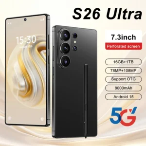 European High End Original S26 Ultra Smartphone 7.3inch HD Screen Android 15.0 Beauty Camera Gaming Deca Core 5G 108MP French