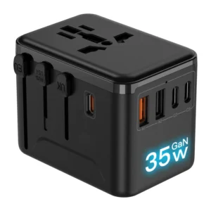 Extension Cord Universal Travel Adapter 3 Type C + 2 USB Travel Adapter USB 2500W PQ Power Travel Adaptor Multi Plug