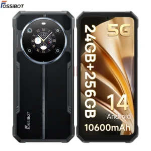 F109 Rugged Smartphone Dual Screen 6.74″ 50MP Camera 5G IP68 Waterproof 8+256GB 10600mAh Battery Android 14 Night Vision