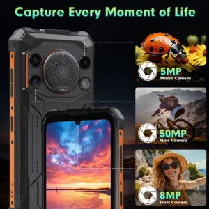 F110 L 128GB Rugged Smartphone 10000mAh Battery NFC Outdoor Mountaineering Diving