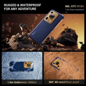 F112Pro 6.8 Inch Octa Core 8GB+256GB 7150mAh Battery Dual SIM Android 14 Unlocked 5G Waterproof 120Hz Rugged Smartphone