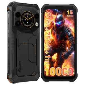 F117 Rugged Phone Dual SIM 256GB ROM 24GB RAM 10000mAh Battery 6.75″ Dual Screen IP68 Waterproof Mobile Phone