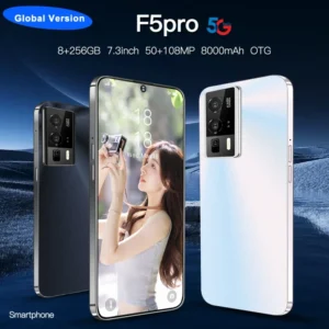 F5Pro Android Smartphone 6.5 Inch Large Screen 8GB+256GB Global Version Dual SIM Mobile Phone Support OTG Smart Cell Phone