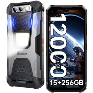FOSSiBOT F106 PRO 5G Mobile Phone 6.58″ 4G Smartphone 15GB+256GB Storage 12000mAh Android 14 Rugged 6.58″ Smartphone