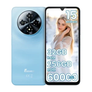 FOSSiBOT S5 Pro Light weight Smartphone 8GB 256GB 120Hz Android 15 Octa core Unisoc T615 HD+ Dual SIM Cell Phone