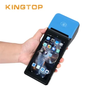 Factory 5.5 Inch Handheld Pos Android 12 1D 2D Scanner 58mm Printer 4G Mobile POS Terminal with NFC for European Business Use