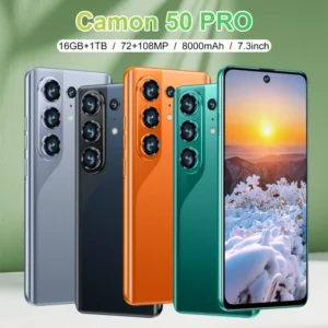 Factory Camon50Pro Techno Mobile Phone with Dual SIM Android15 System Dual Card 16GB RAM 1TB ROM