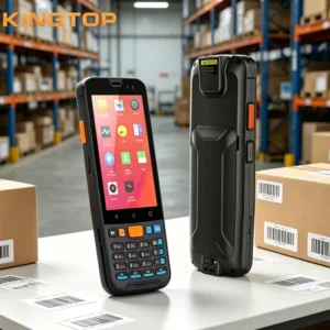 Factory Certified 4G PDA Barcode Scanner with Keyboard 5000mAh NFC 64GB ROM Android 14 Handheld Terminal for Inventory