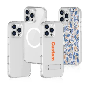 Factory Custom Luxury Crystal Clear Anti Yellow PC Hard Mobile Phone Cases Transparent Phone Cover iPhone Shockproof Protection